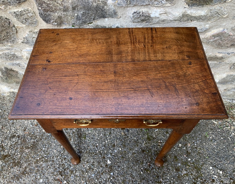 18th Century Georgian Oak Pad Foot Side Table  View III