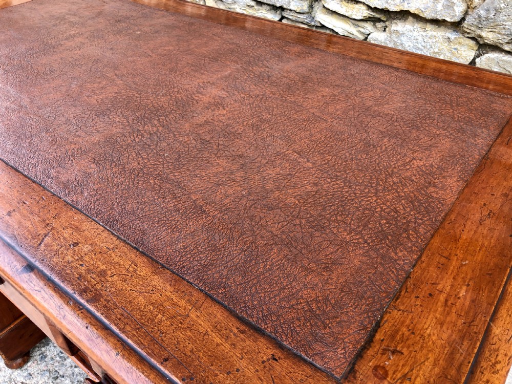 Antique Walnut Pedestal Desk View VII