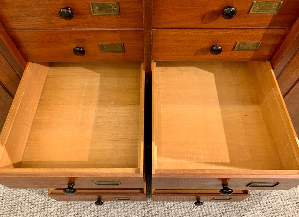 Antique Mahogany Collectors Cabinet   View XII