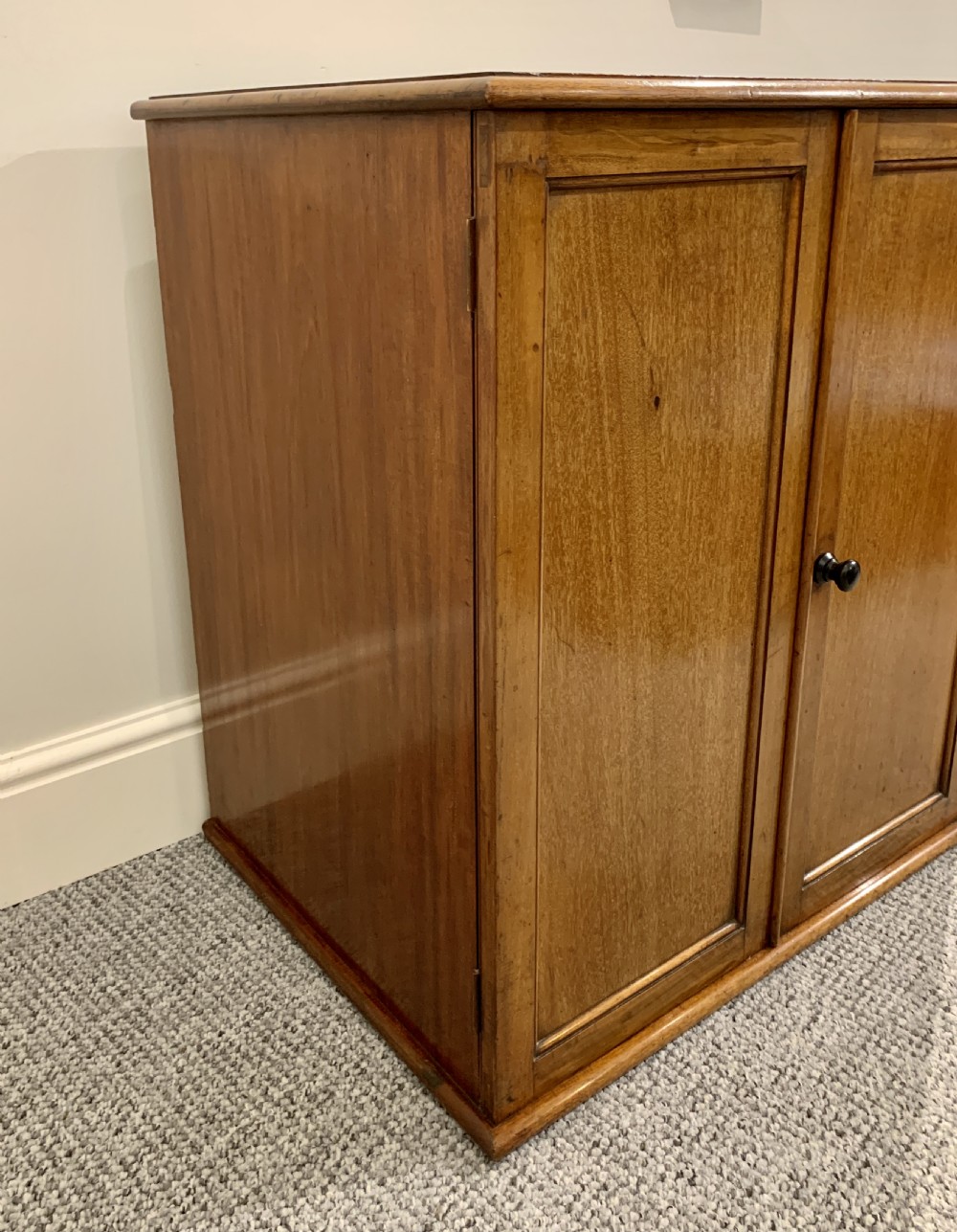 Antique Mahogany Collectors Cabinet   View XIV
