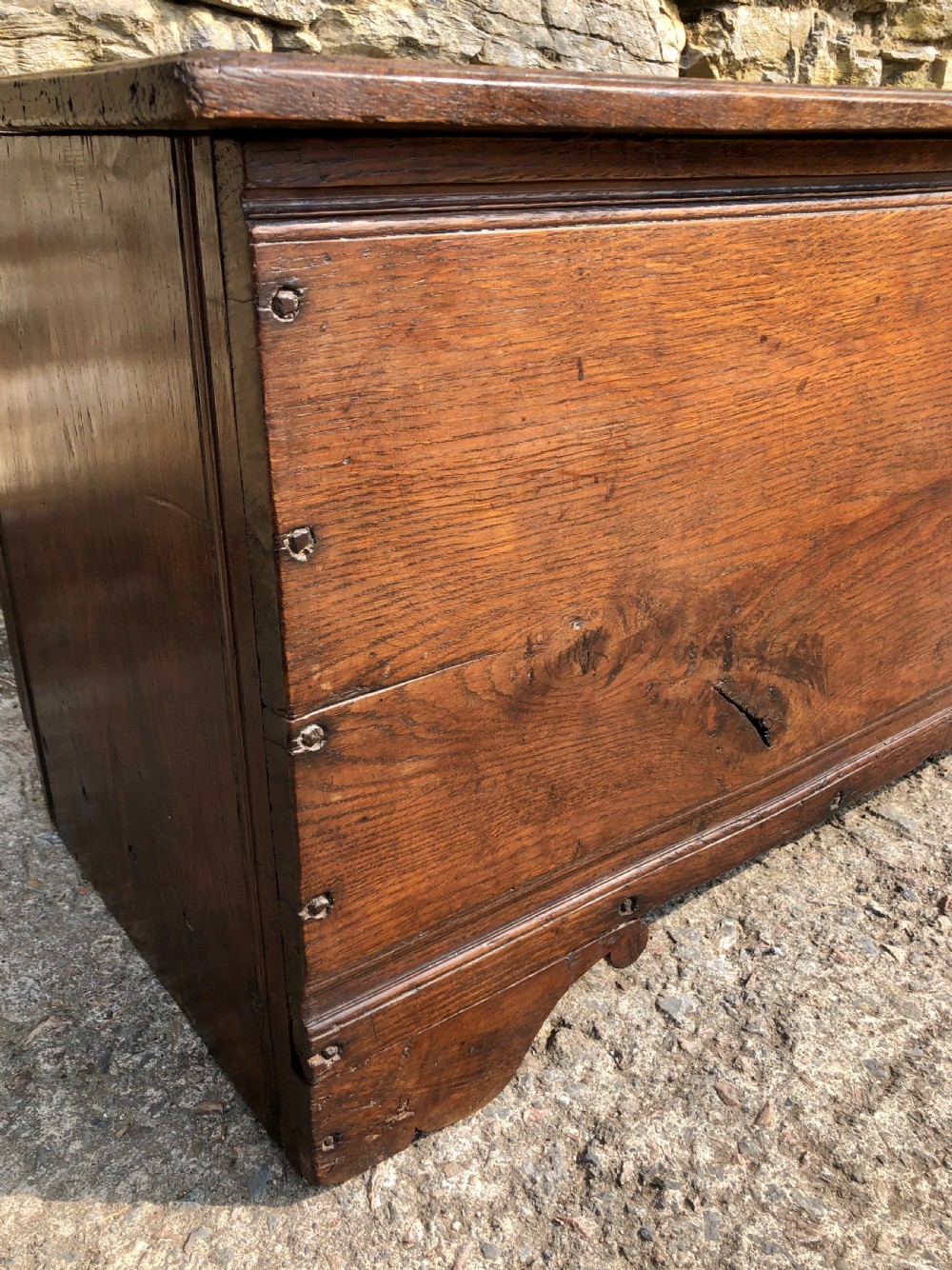 Antique 18th Century Oak Sword Chest  View VIII