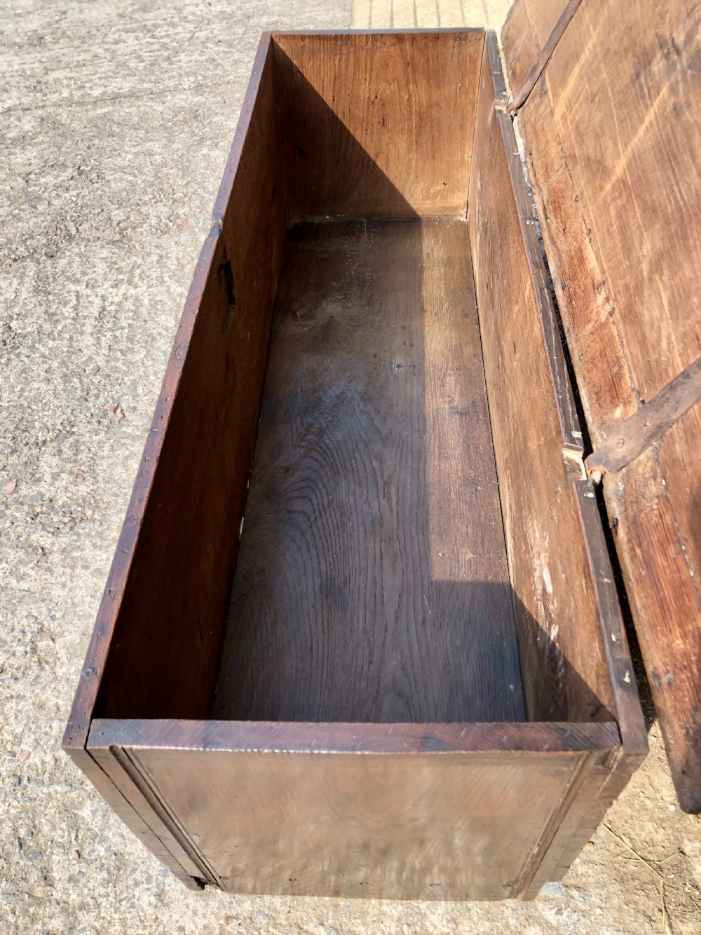 Antique 18th Century Oak Sword Chest  View X