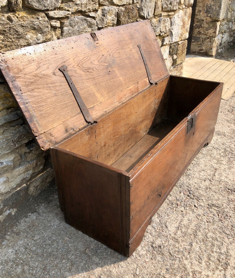 Antique 18th Century Oak Sword Chest  View XII