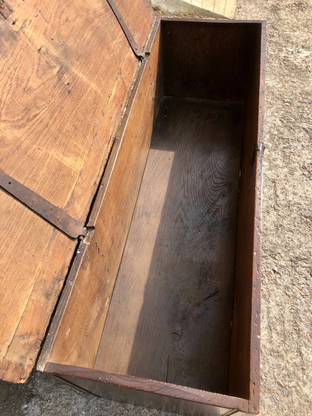 Antique 18th Century Oak Sword Chest  View XIV