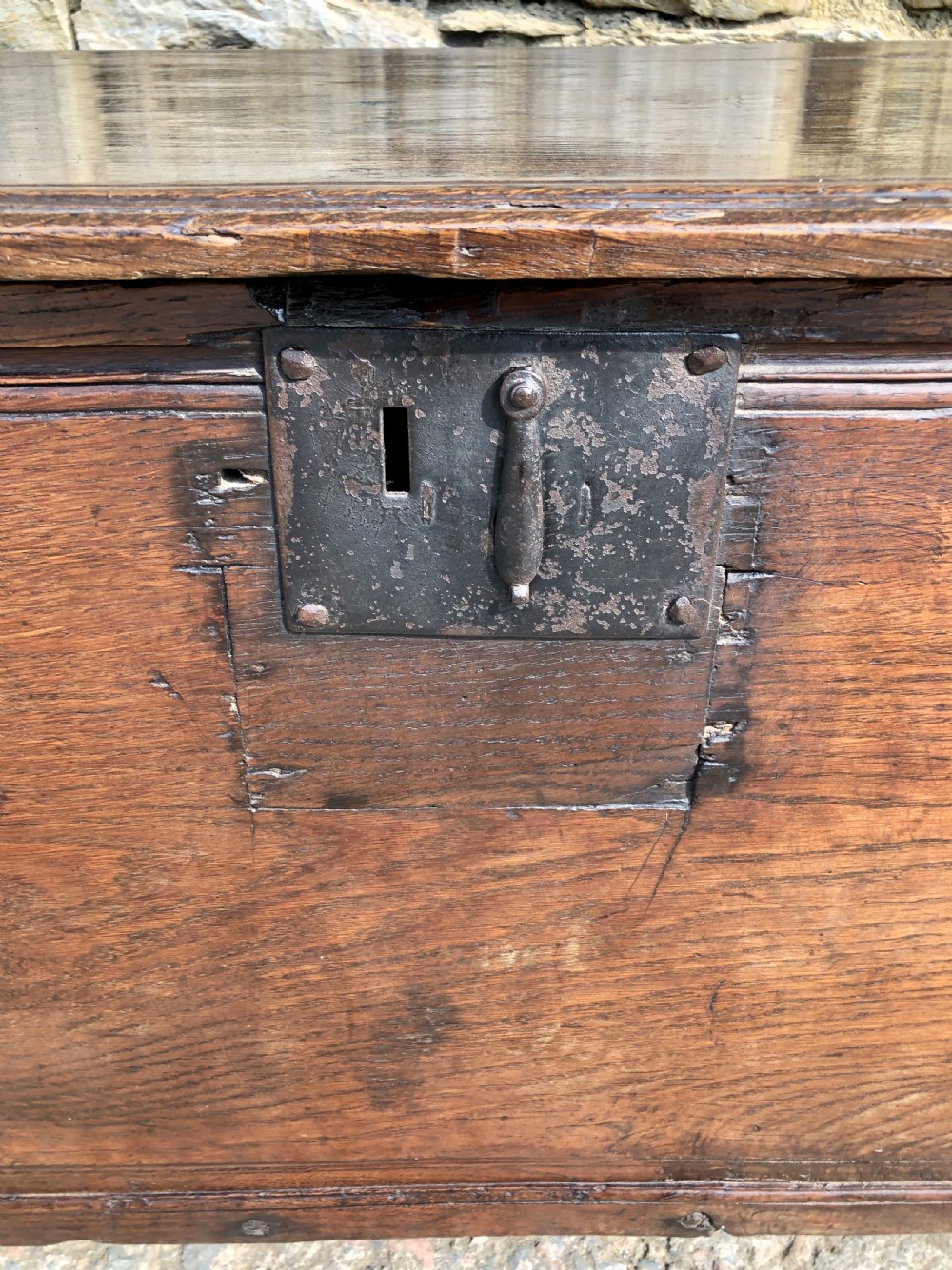 Antique 18th Century Oak Sword Chest  View XVIII