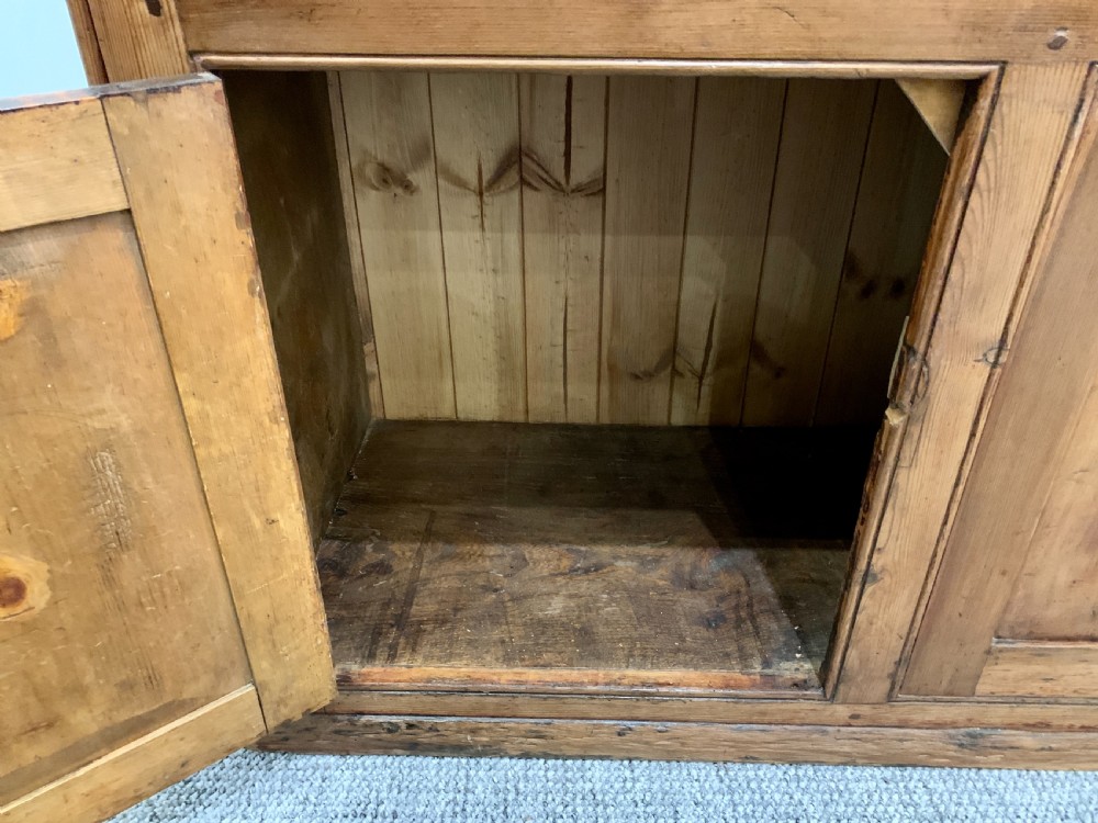 Antique Elm and Pine Westcountry Dresser Base  View VII