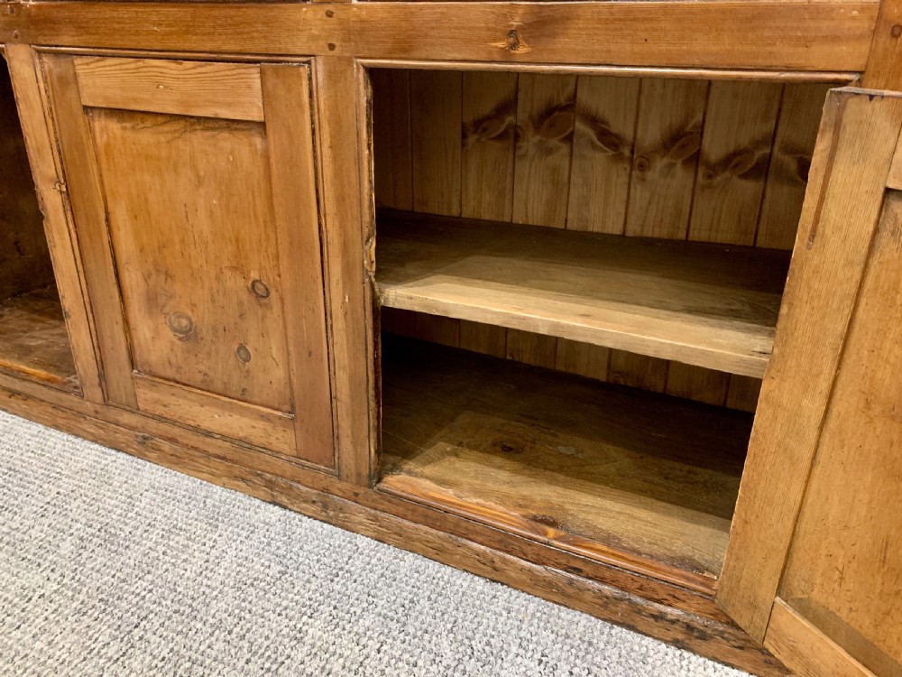 Antique Elm and Pine Westcountry Dresser Base  View X
