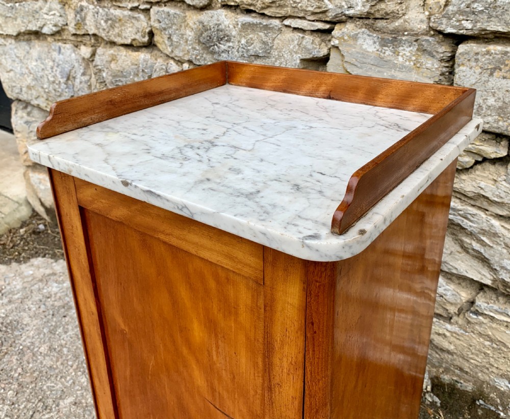Antique Victorian Satinwood Bedside Pot Cupboard  View IV