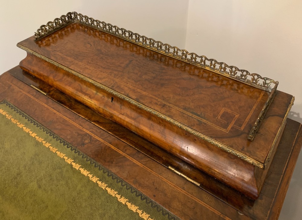 Victorian Burr Walnut Davenport  View XVIII