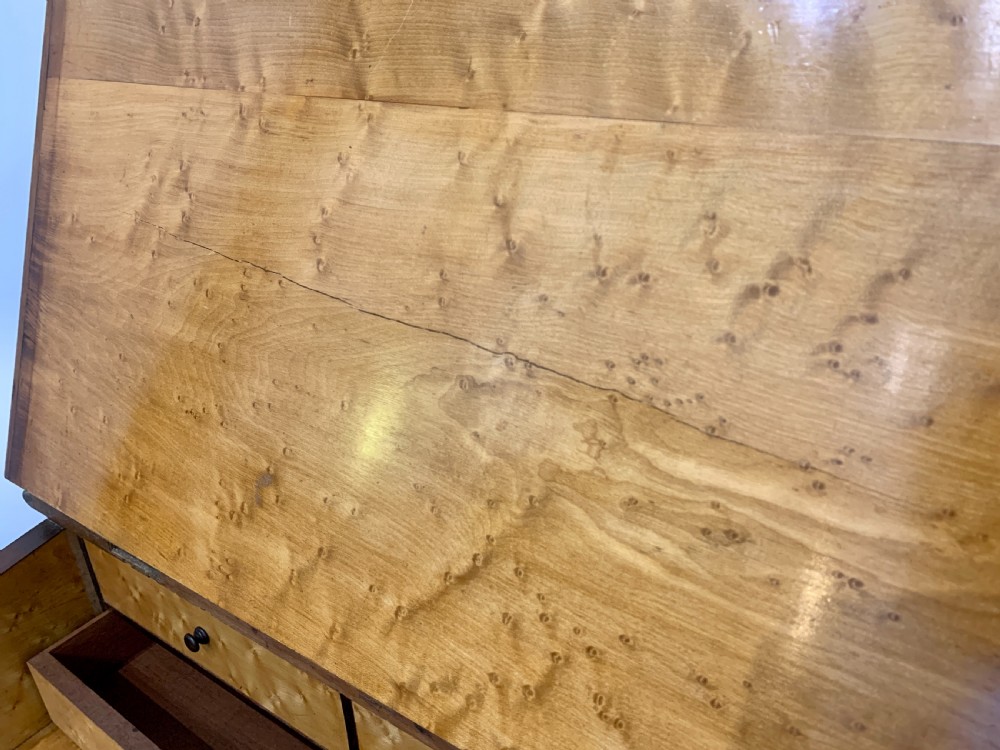 Victorian Burr Walnut Davenport  View XX