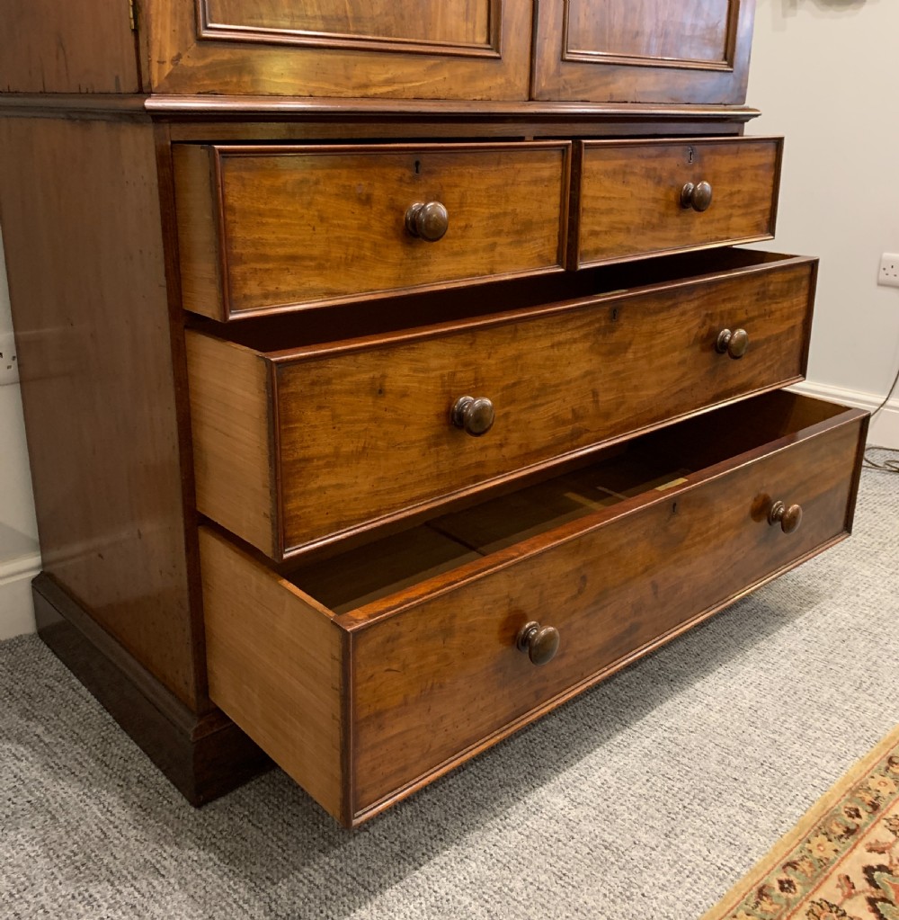 Victorian Mahogany Linen Press Cupboard View IV