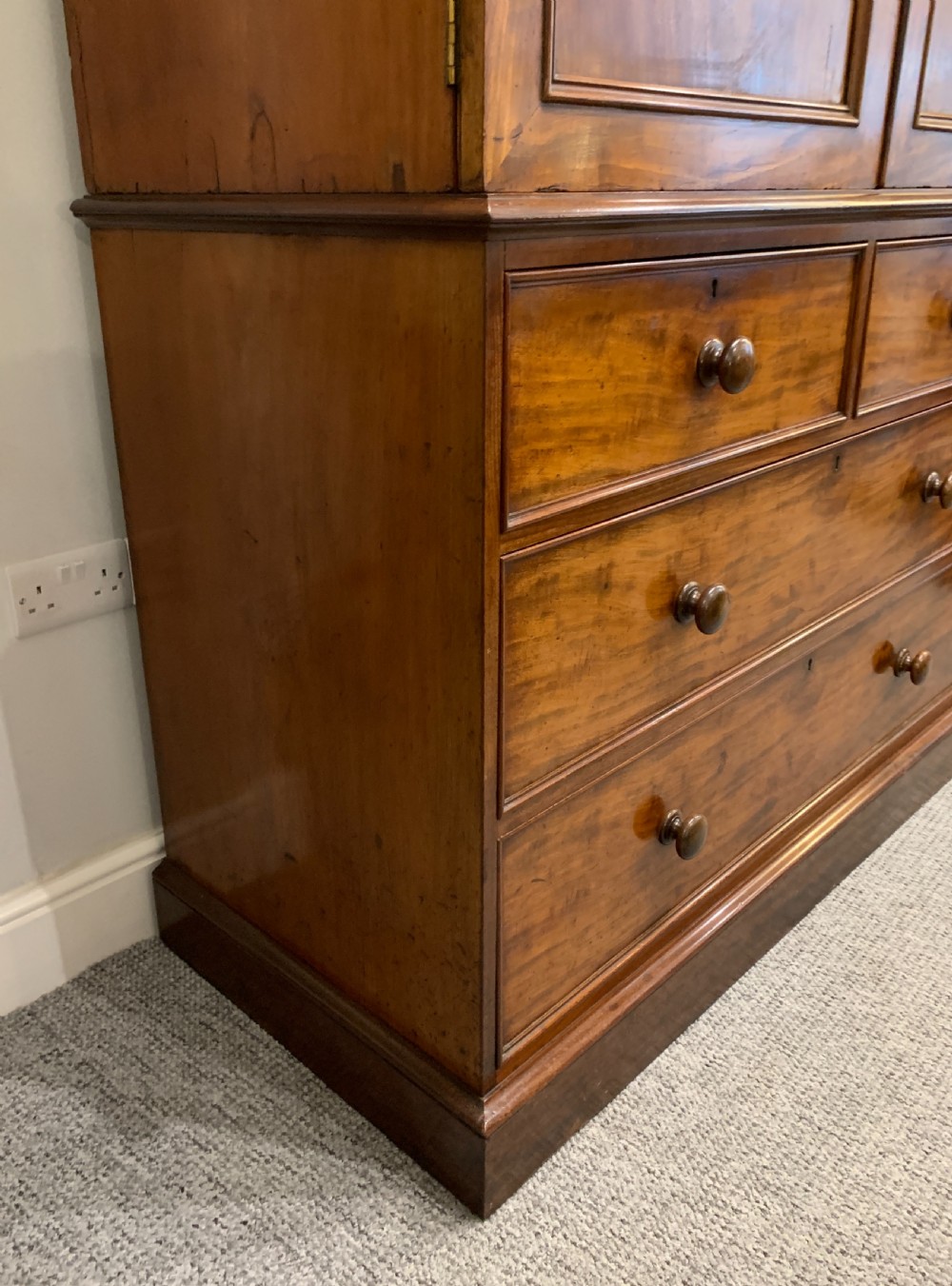 Victorian Mahogany Linen Press Cupboard View XI