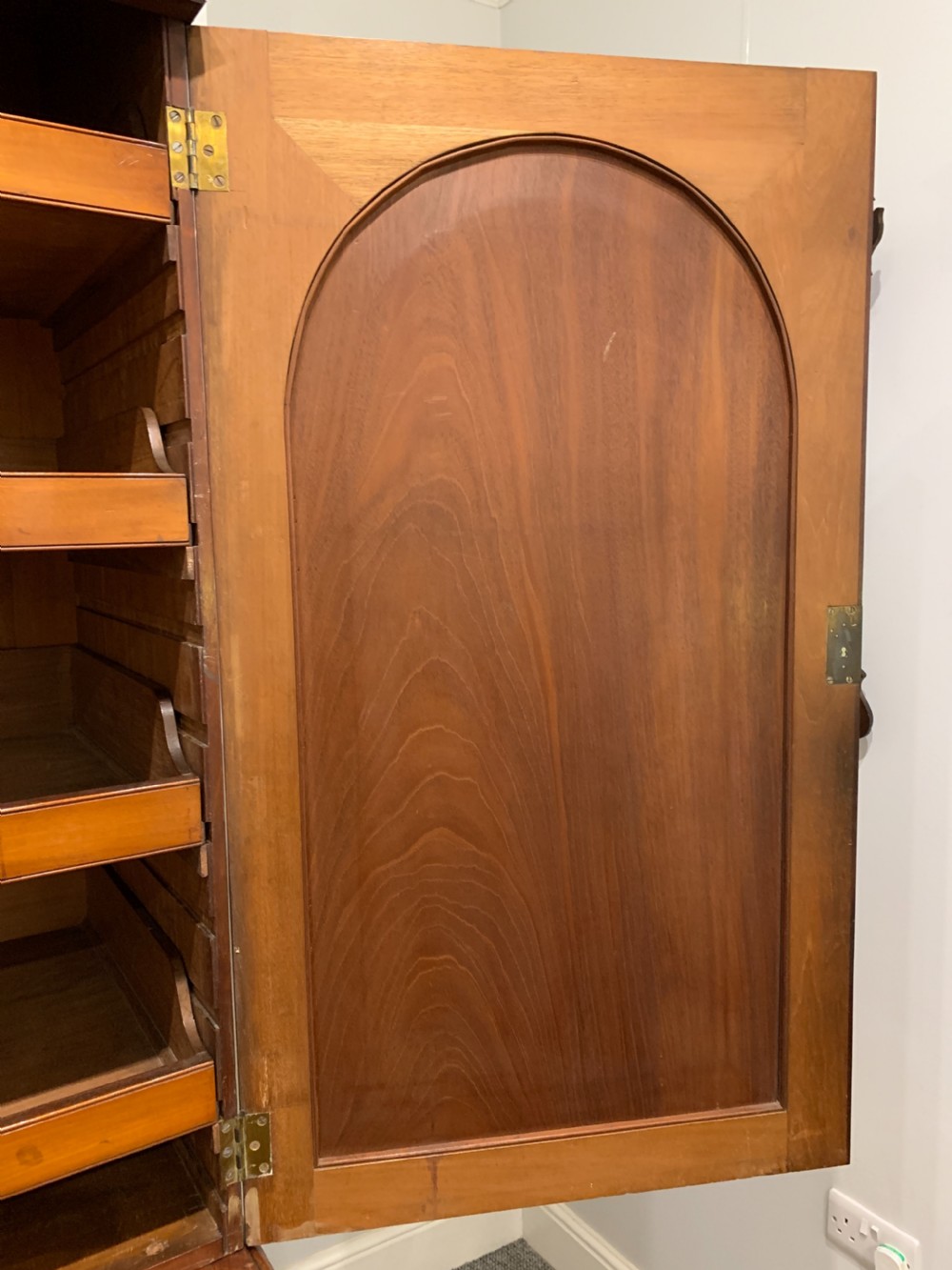 Victorian Mahogany Linen Press Cupboard View XIV