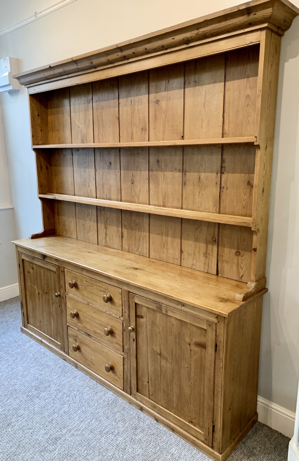 Large Antique Pine Dresser View II