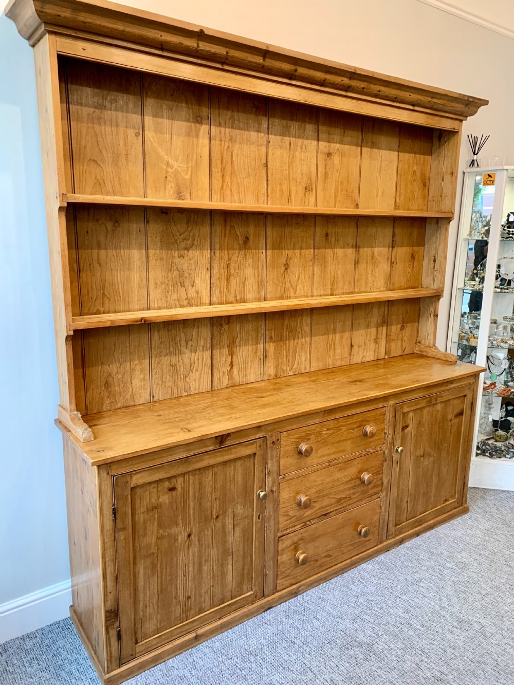 Large Antique Pine Dresser View III