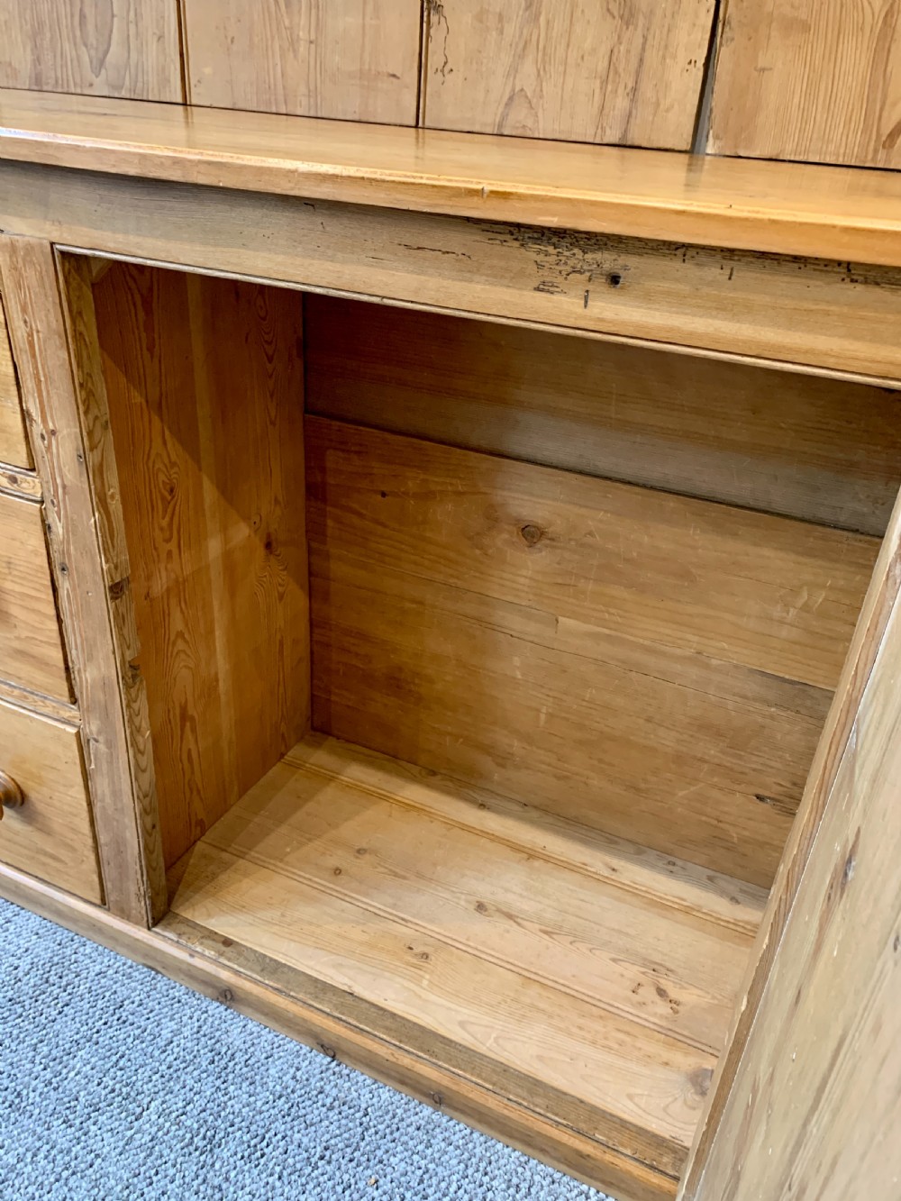 Large Antique Pine Dresser View X