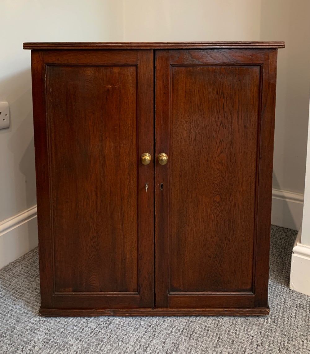 Antique Teak Sheet Music Filing Cabinet View II
