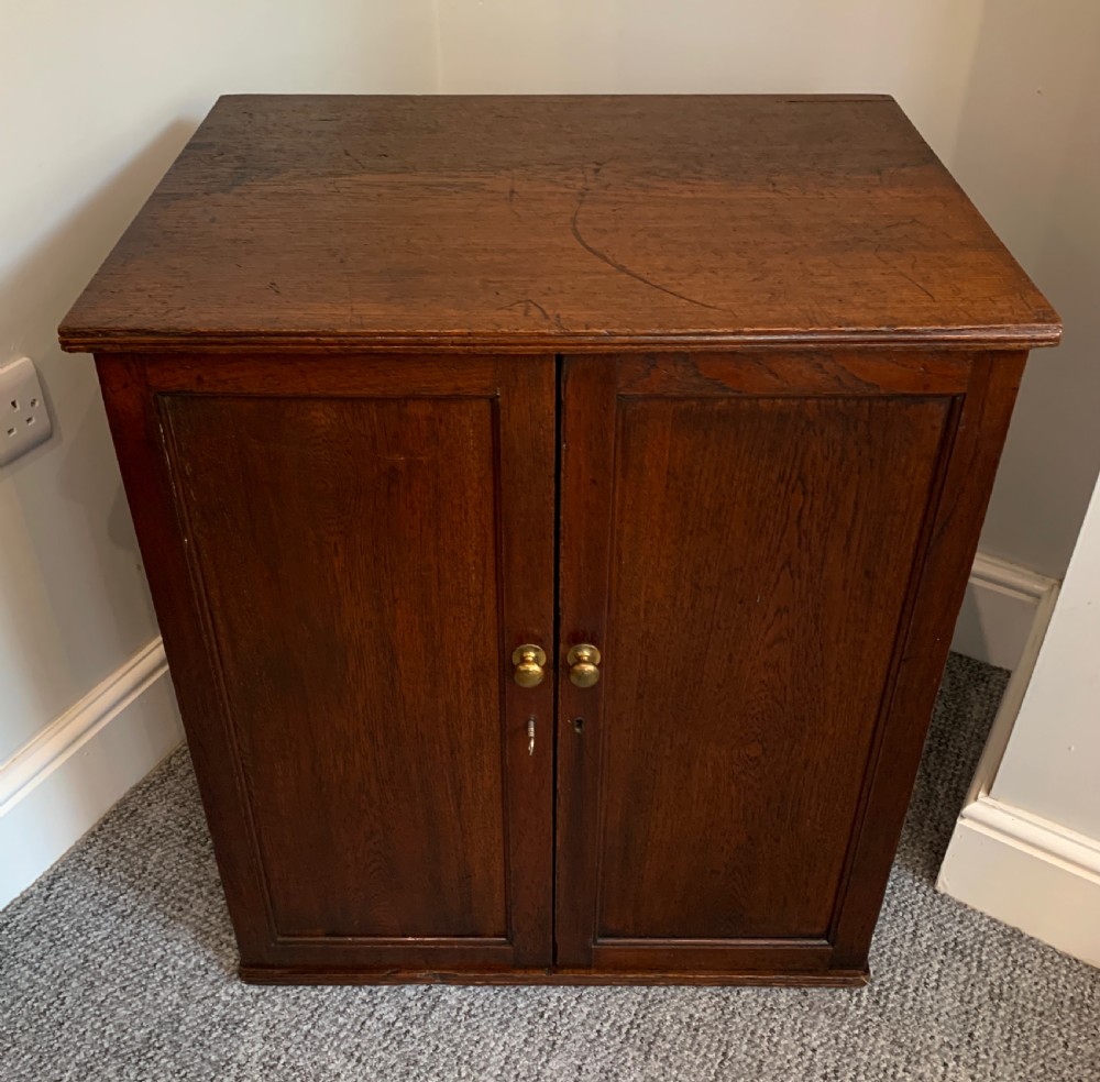 Antique Teak Sheet Music Filing Cabinet View III