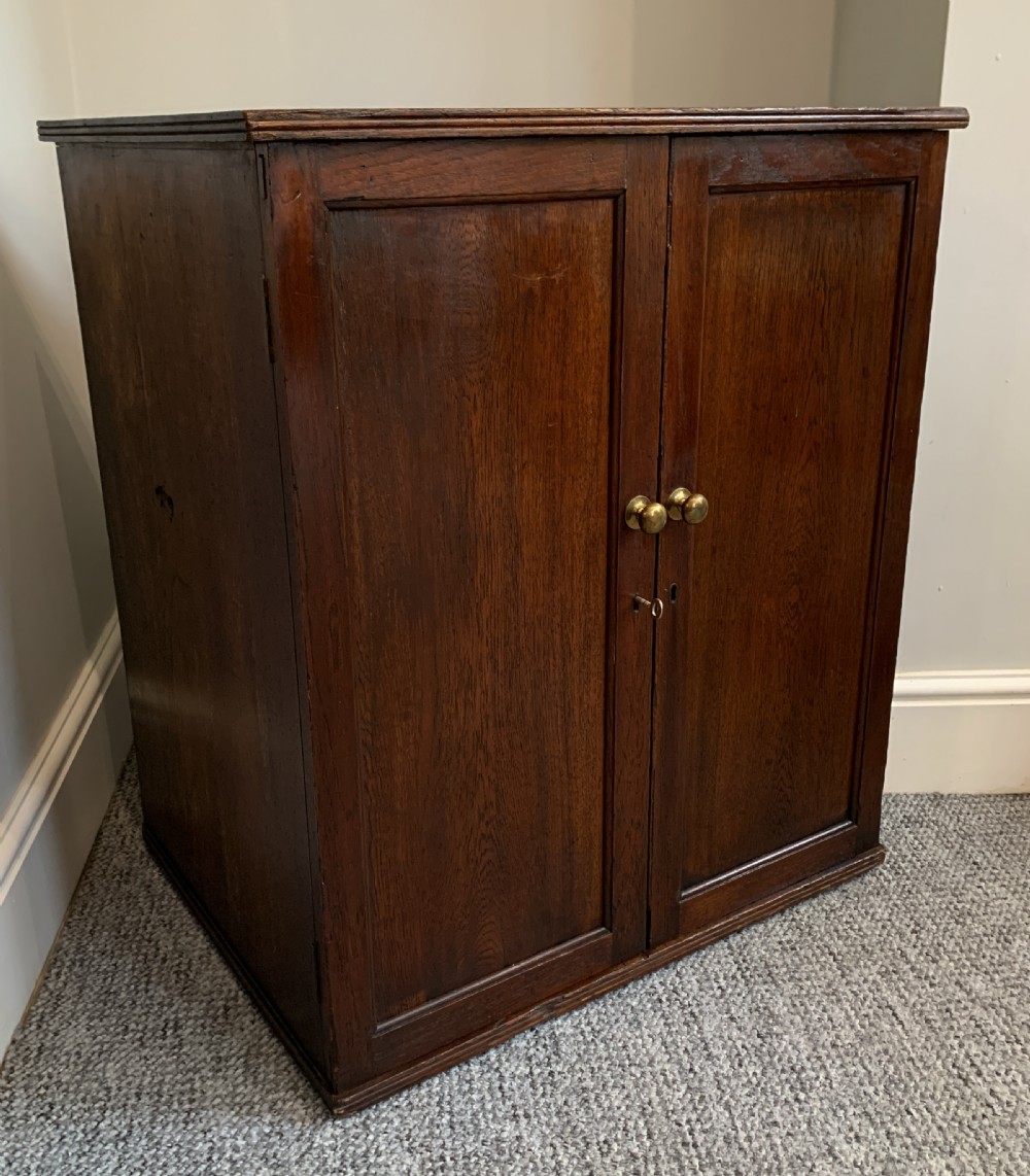 Antique Teak Sheet Music Filing Cabinet View IV
