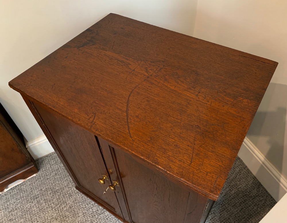 Antique Teak Sheet Music Filing Cabinet View V