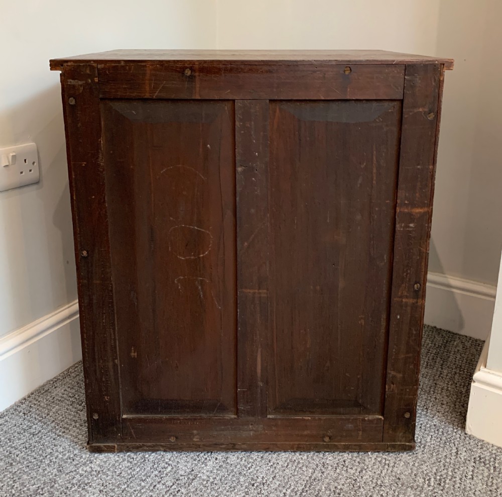 Antique Teak Sheet Music Filing Cabinet View IX