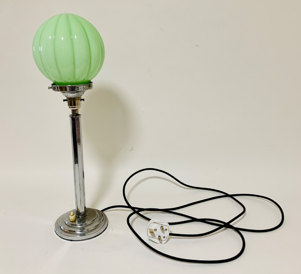 Art Deco Chrome Table Lamp View X