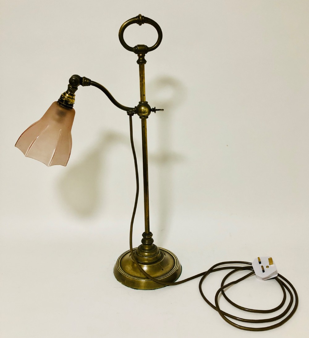 Antique Adjustable Desk Lamp  View X