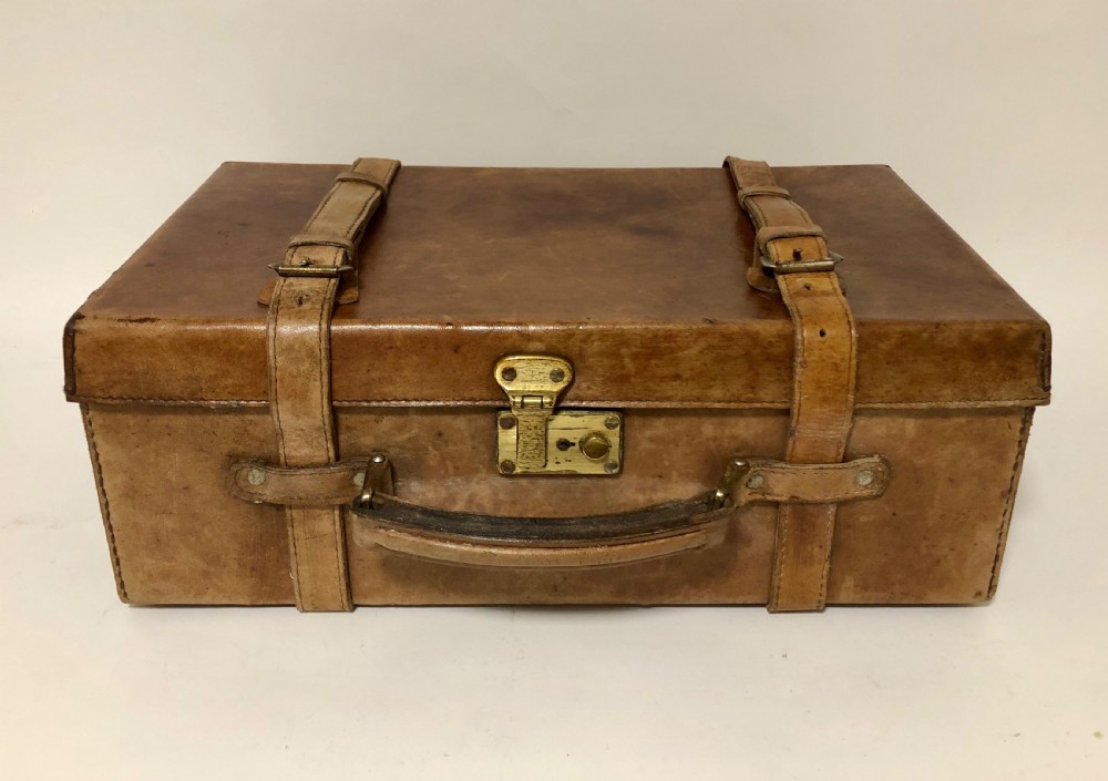 Antique Leather Cartridge Case
