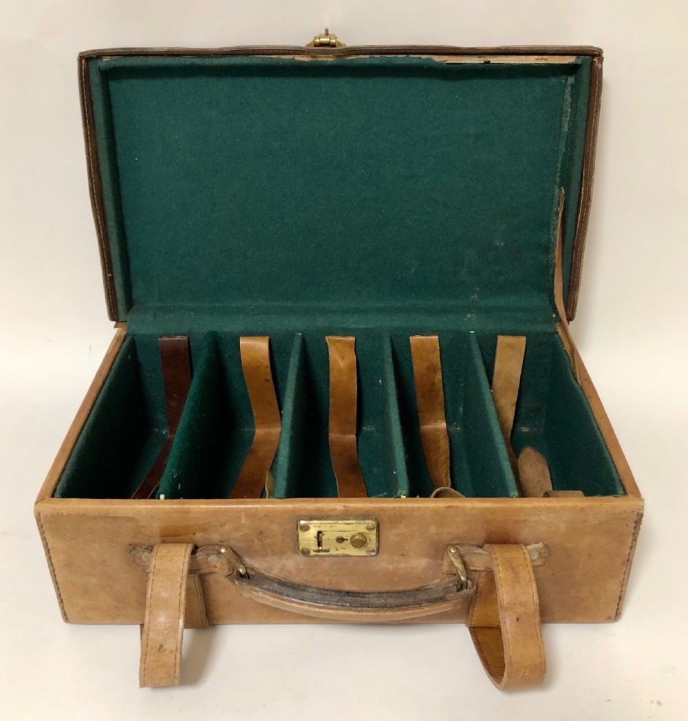 Antique Leather Cartridge Case View V