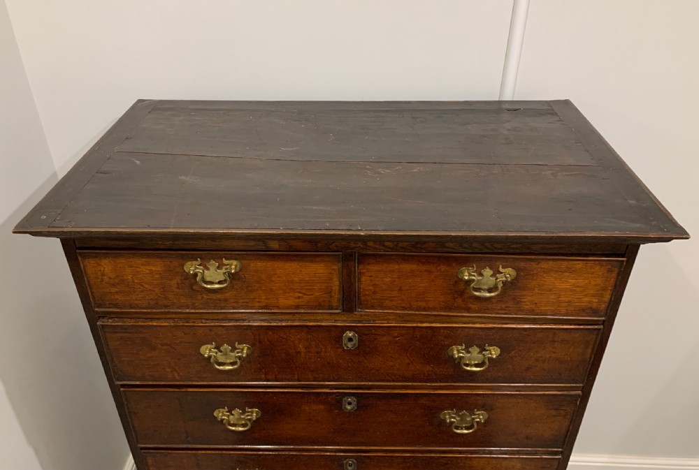 Small Georgian Oak Tallboy Chest on Chest View IV