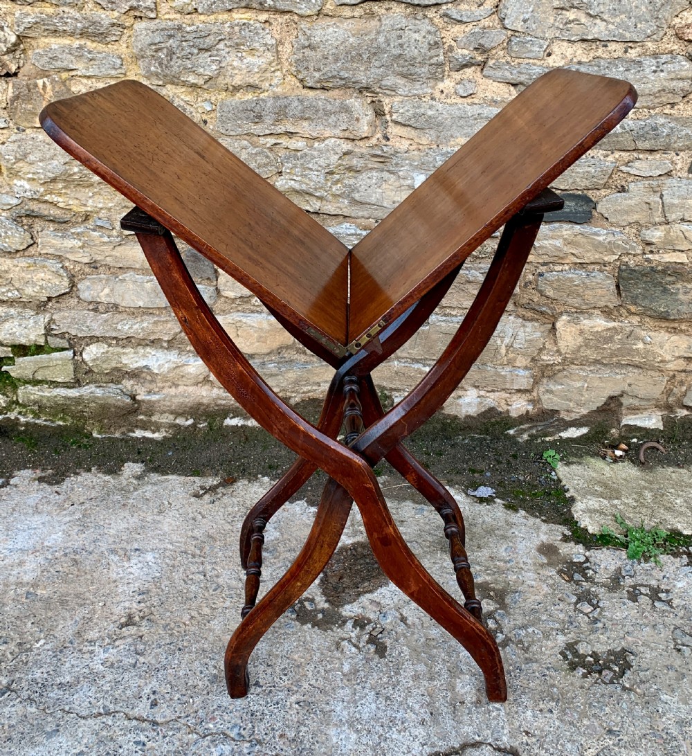 Victorian Mahogany Folding Coaching Table View IV