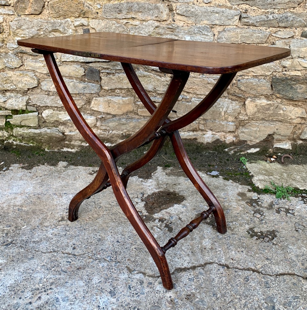 Victorian Mahogany Folding Coaching Table View V