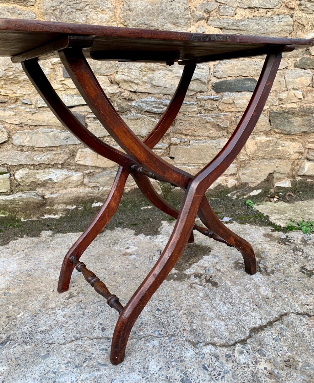 Victorian Mahogany Folding Coaching Table View VIII