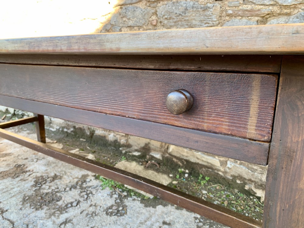 Large Antique Pine Farmhouse Table  View XIII
