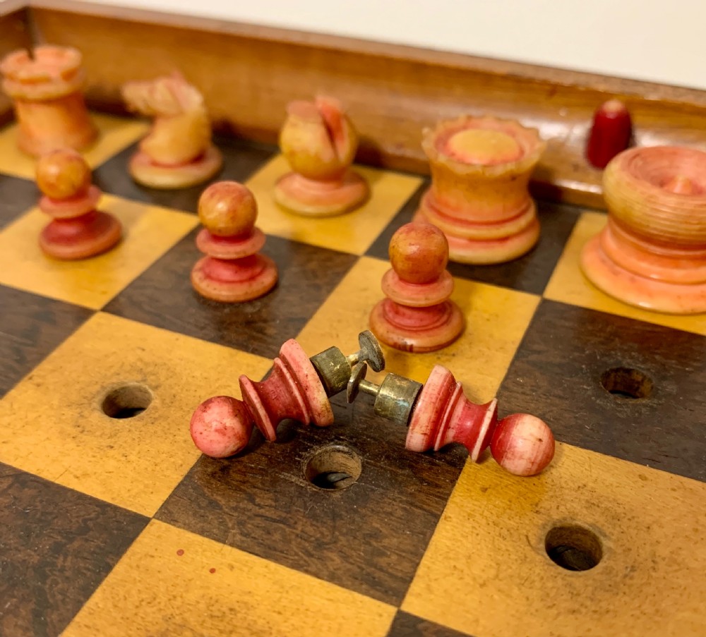 Jaques In Statu Quo Travelling Chess Set View XI