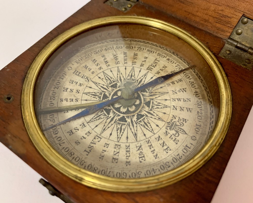 Antique Dry Card Pocket Compass View VI