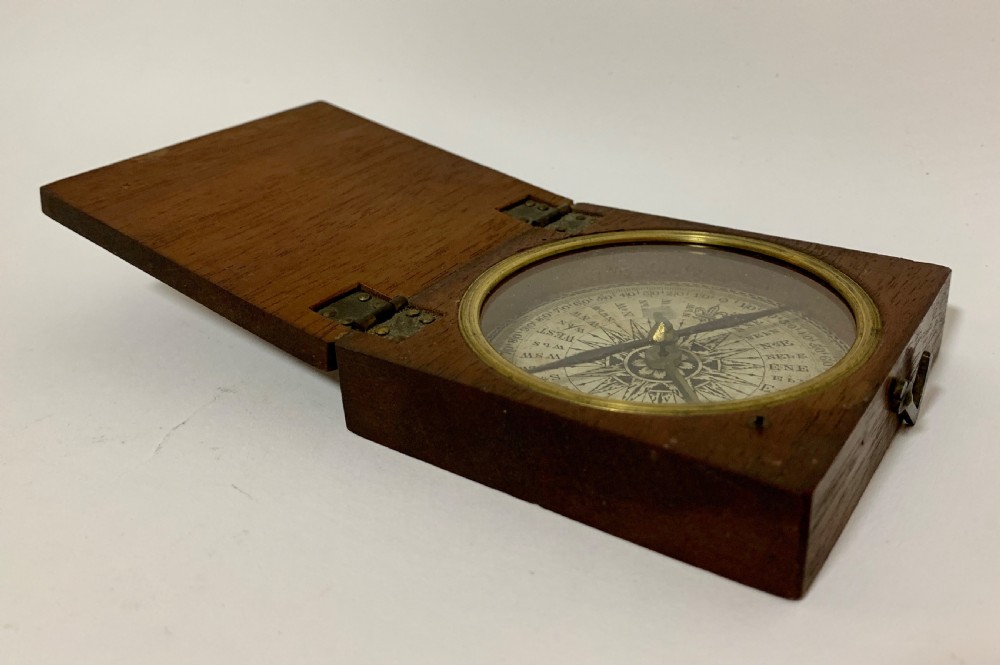 Antique Dry Card Pocket Compass View X