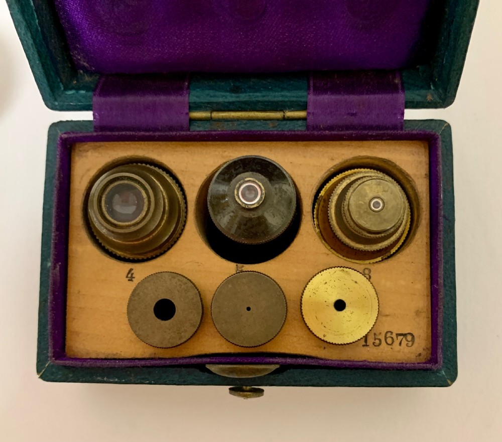 Antique Microscope by E.Hartnack & Co View XIX