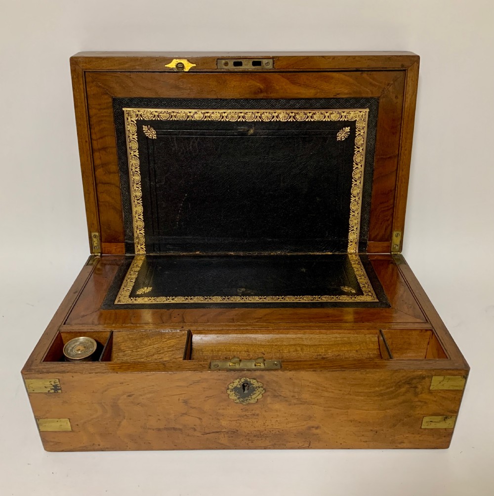 Victorian Walnut Writing Slope with Secret Drawers