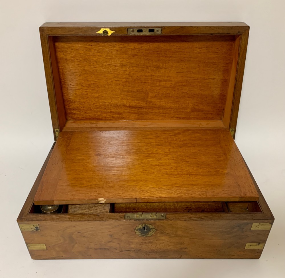 Victorian Walnut Writing Slope with Secret Drawers View II