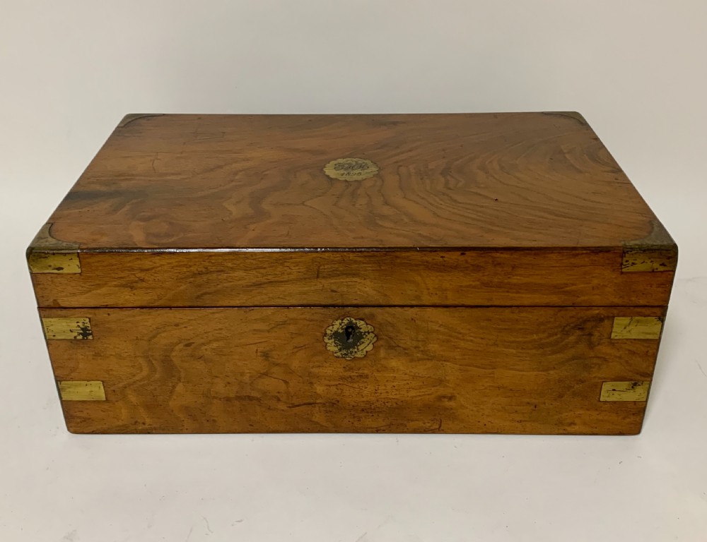 Victorian Walnut Writing Slope with Secret Drawers View VII