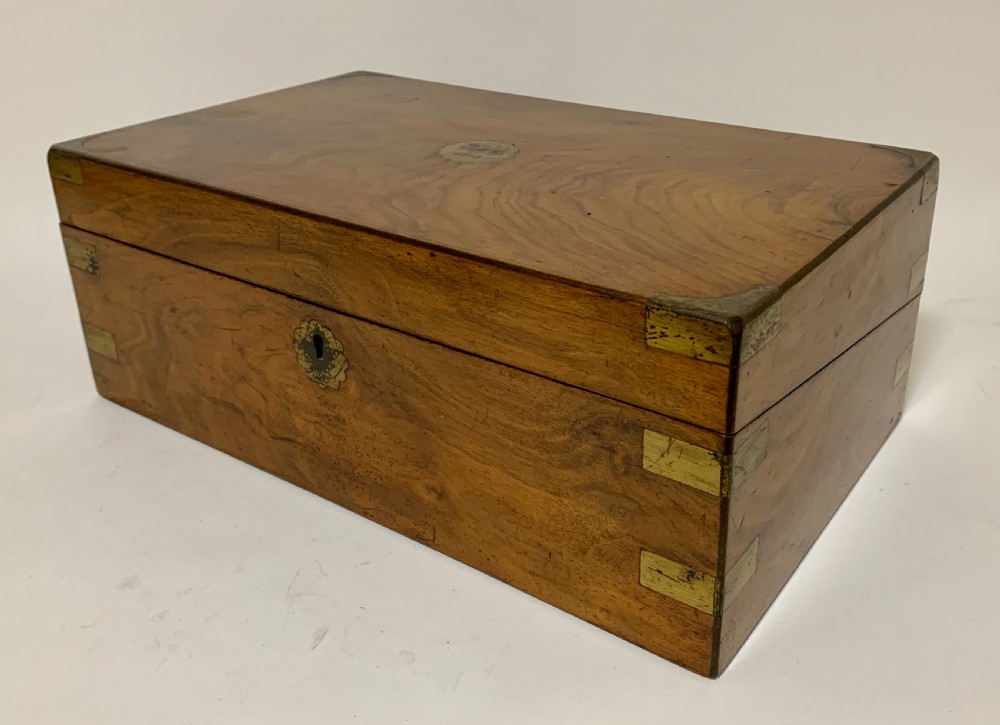 Victorian Walnut Writing Slope with Secret Drawers View IX