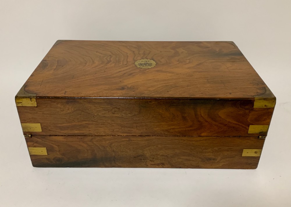 Victorian Walnut Writing Slope with Secret Drawers View X