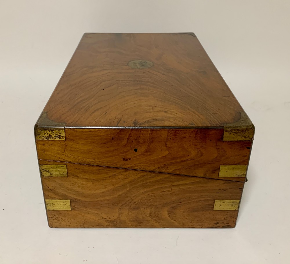 Victorian Walnut Writing Slope with Secret Drawers View XI