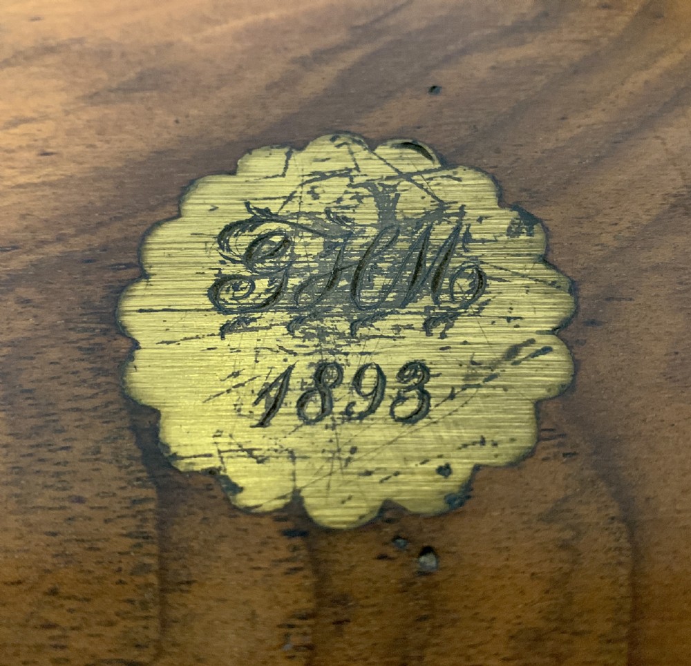 Victorian Walnut Writing Slope with Secret Drawers View XII