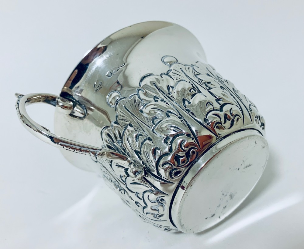 Antique Victorian Solid Silver Twin Handled Bowl View X