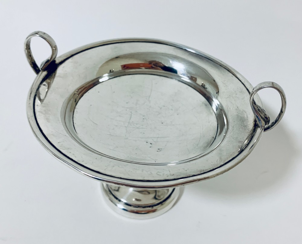 Antique Scottish Solid Silver Comport Tazza View IV