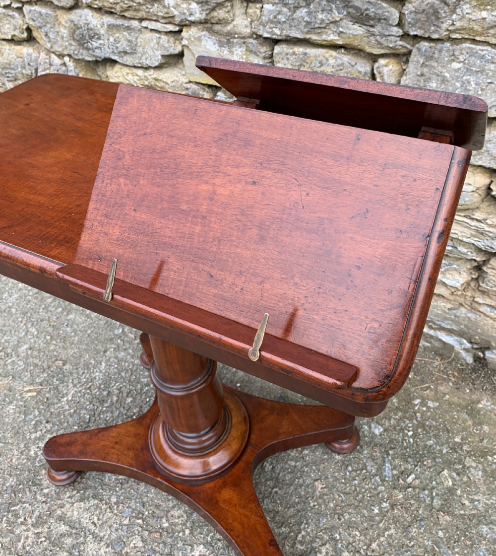 Victorian Mahogany Adjustable Duet Reading Stand  View VIII