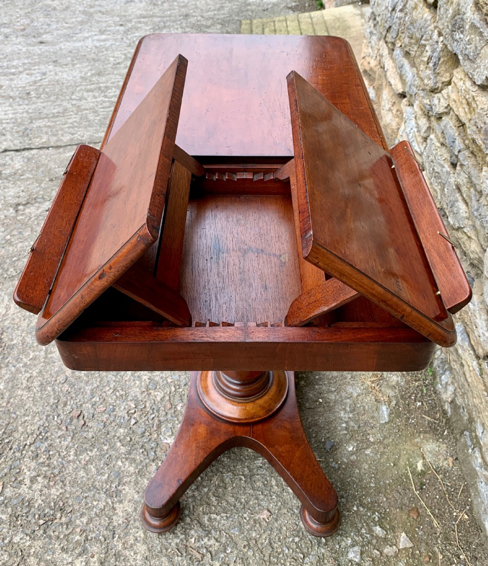 Victorian Mahogany Adjustable Duet Reading Stand  View IX