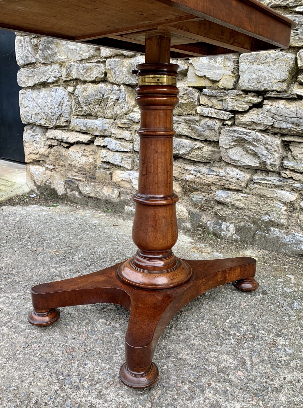Victorian Mahogany Adjustable Duet Reading Stand  View X